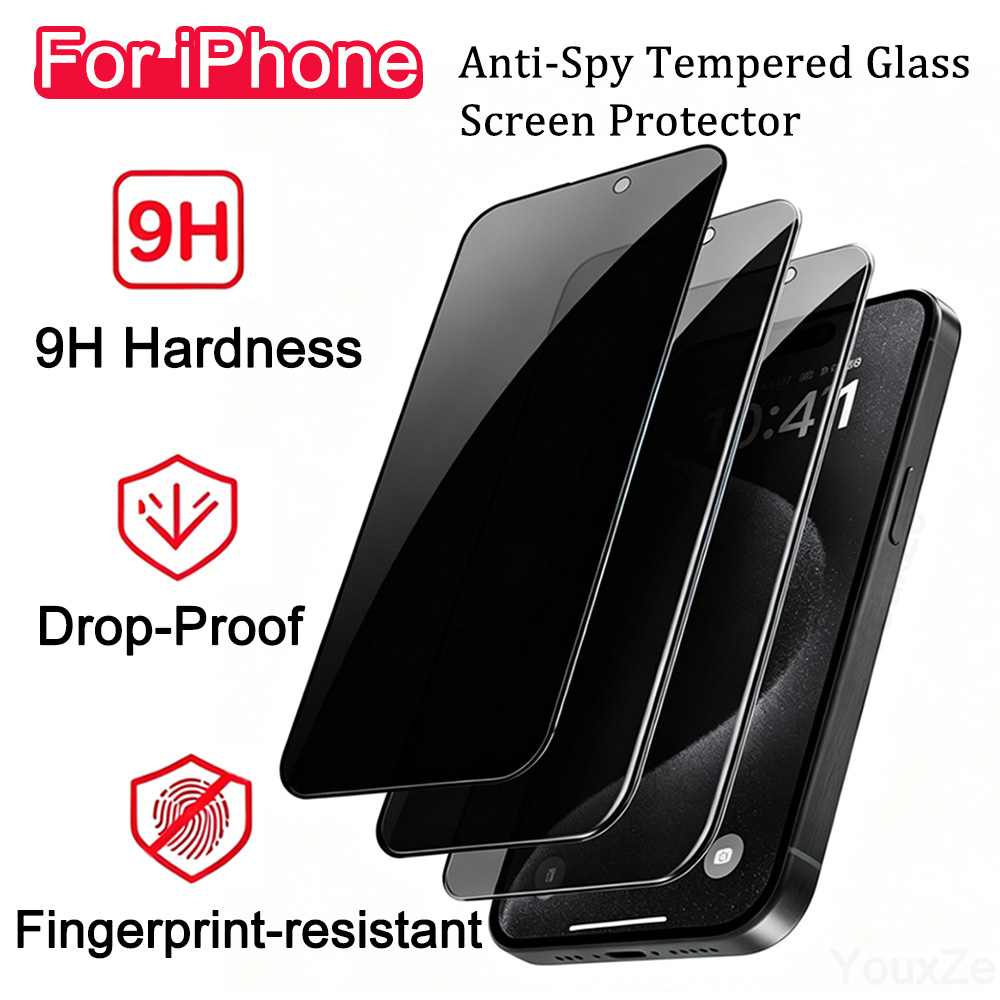 Anti Spy Privacy Glass Case - 3 Pezzi di Vetro Temperato Anti-Spia