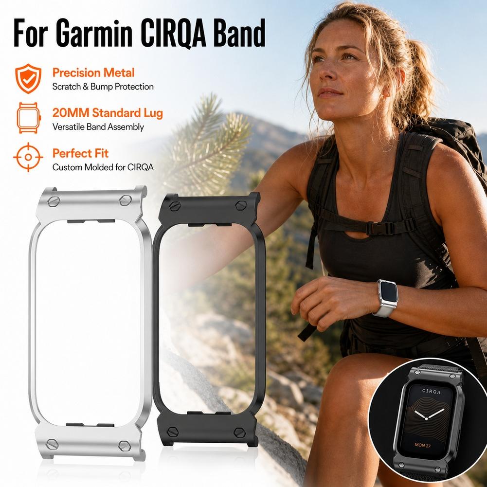 Metal Bumper Aluminum Frame Case - Custodia in metallo per Garmin CIRQA,