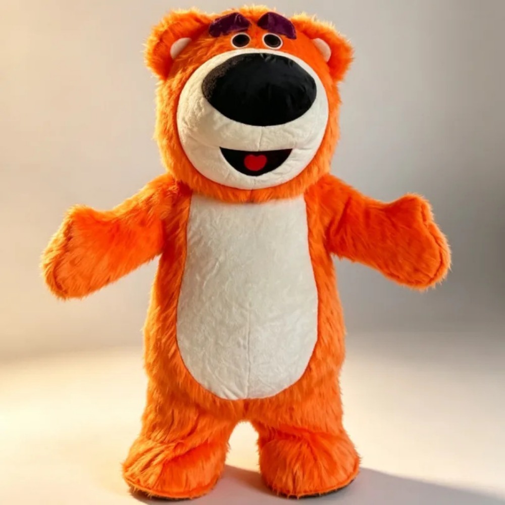 Chargers - Costume da Mascotte Orso Arancione Gonfiabile,