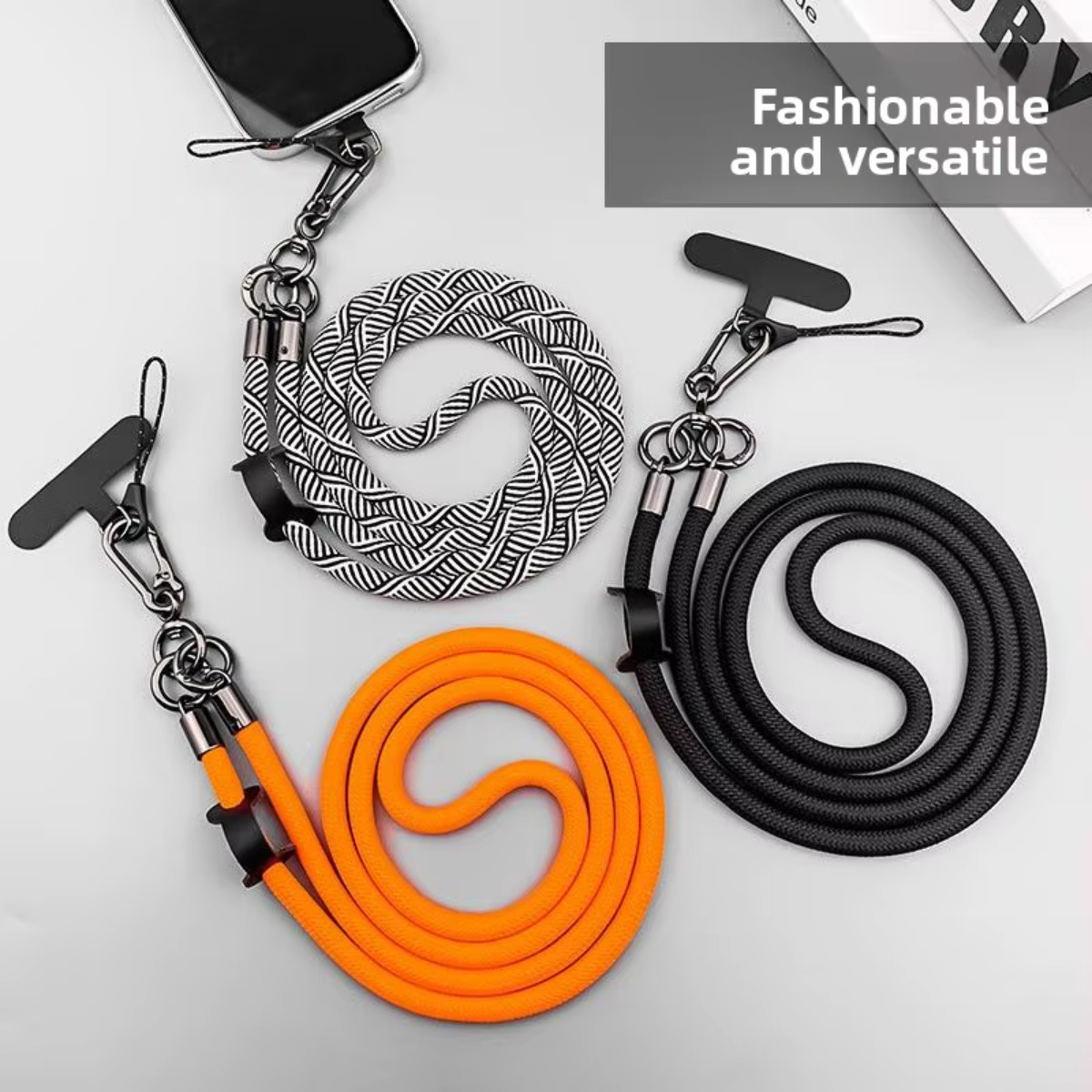 Crossbody Lanyard Neck Strap Case - Cordino universale lungo staccabile per cellulare,