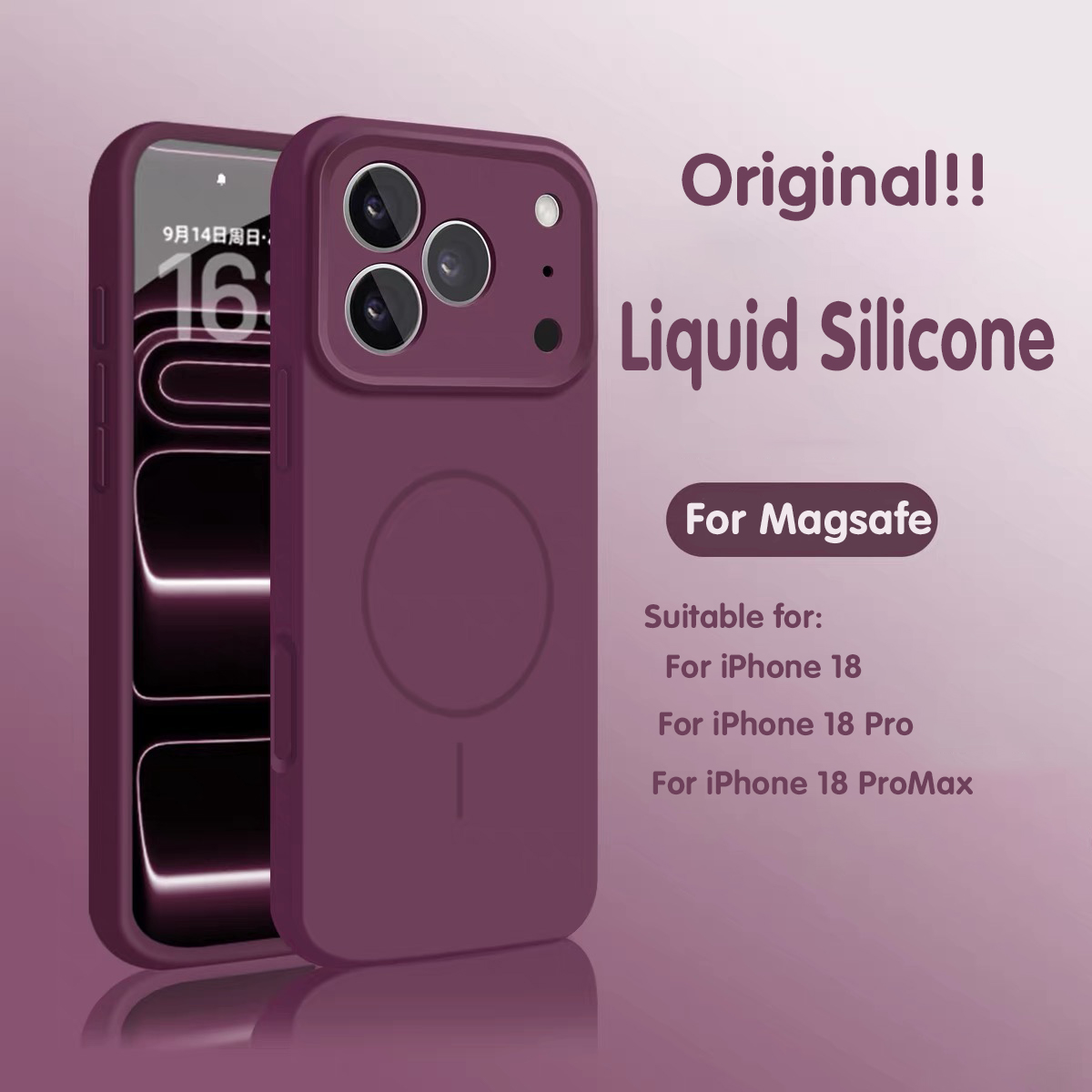 Liquid Silicone Magnetic Phone Case - Custodia magnetica in silicone liquido originale