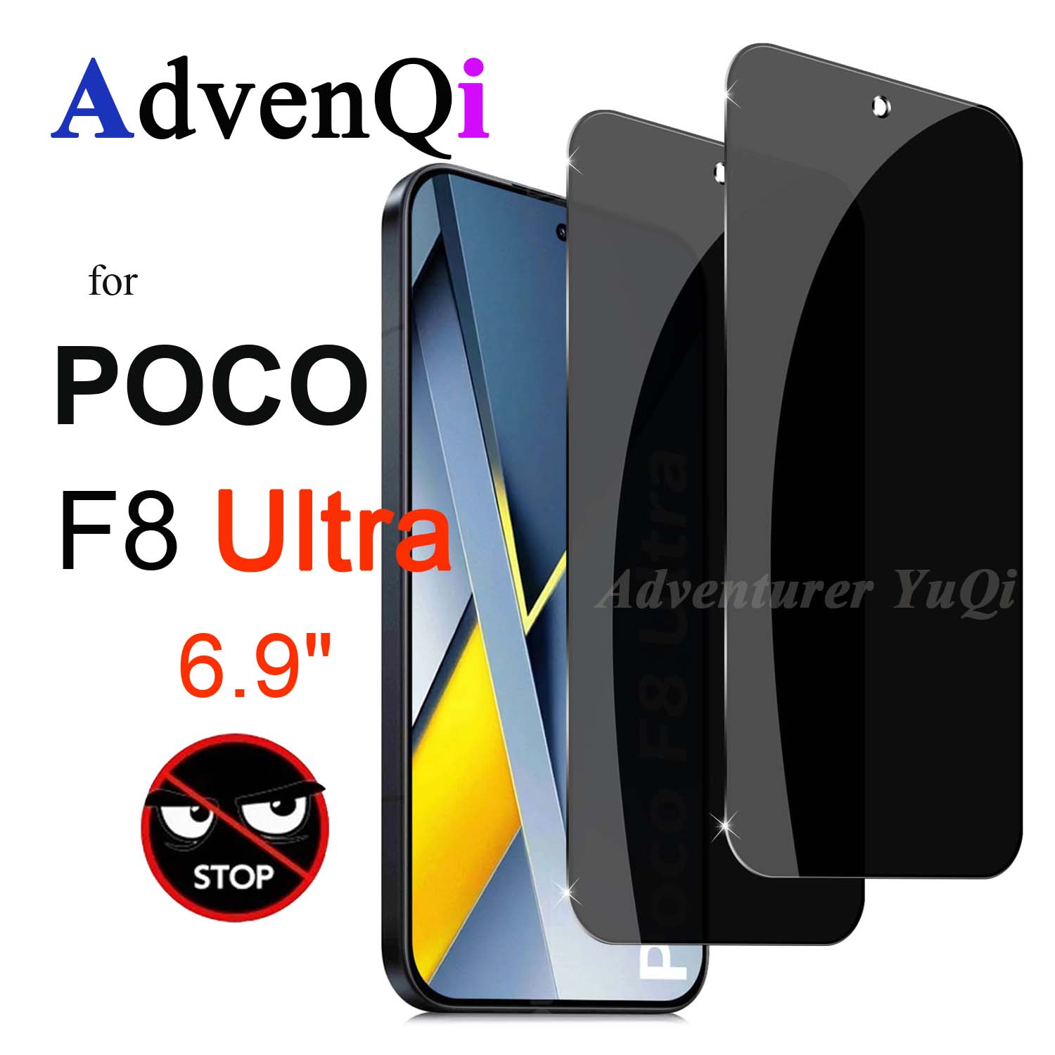 Anti Spy Privacy Glass Case - Pellicola protettiva anti-spia per Xiaomi POCO
