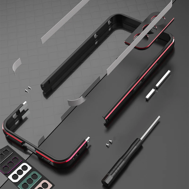 Metal Bumper Aluminum Frame Case - Custodia di Lusso Antiurto in Alluminio