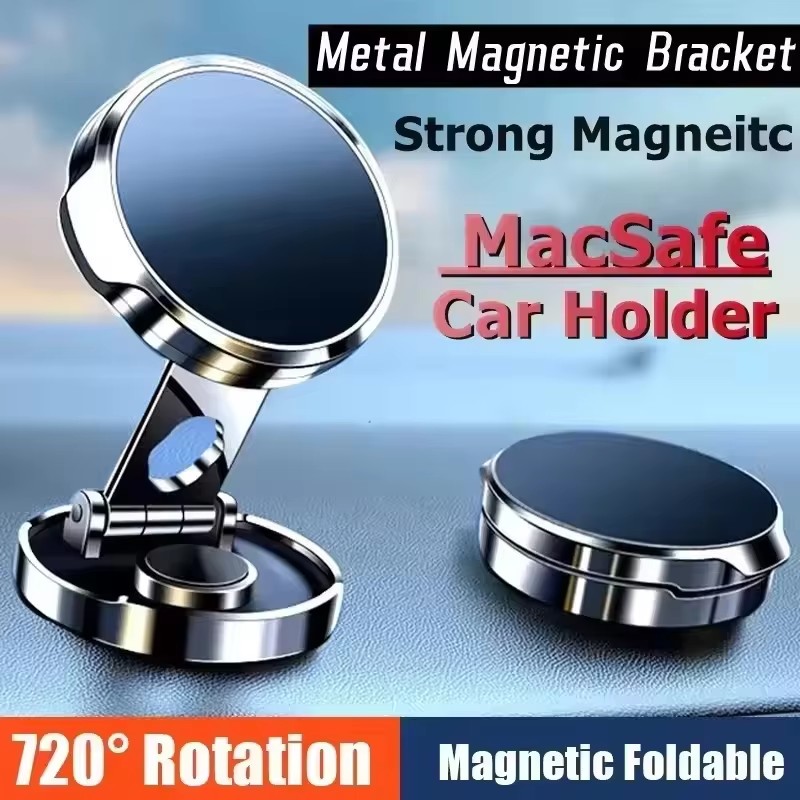 Phone Stands - Supporto Magnetico Pieghevole Rotondo per Auto,