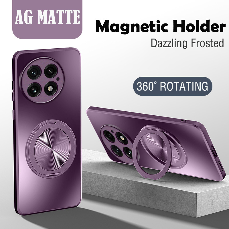 Matte Hard Pc Back Case - Custodia Protettiva Rigida Opaca con Anello