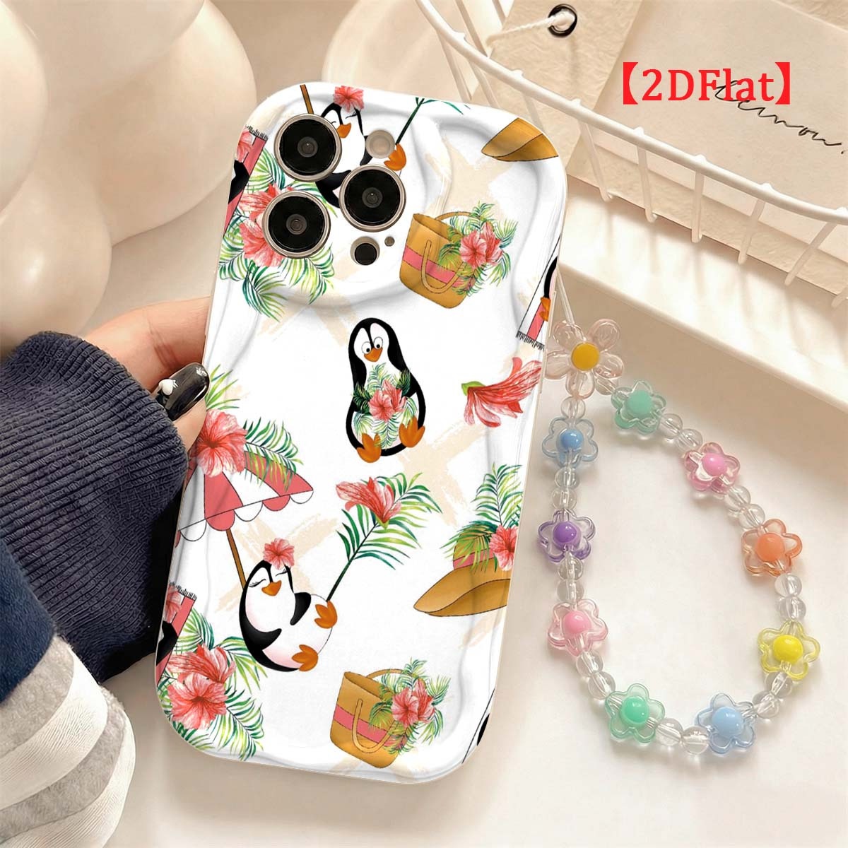 Cute Cartoon Wrist Strap Silicone Case - Custodia per iPhone 18 17 Pro