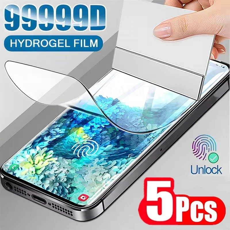 Matte Anti Glare Screen Protector - 5 pezzi pellicola idrogel per Samsung