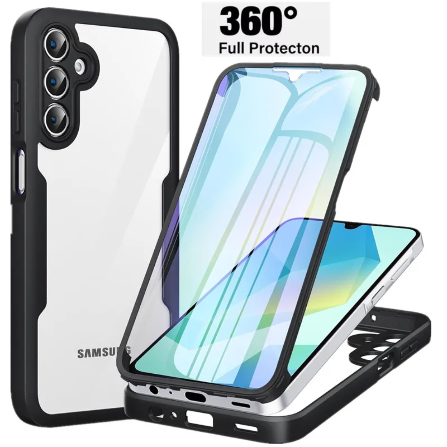 Resistente trasparente 360 °   - Heavy Duty 360 Full Body Protective Case recensione e prezzo