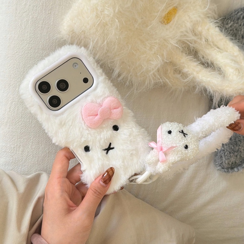 Simpatico cartone animato bian - Cute Cartoon Wrist Strap Silicone Case recensione e prezzo