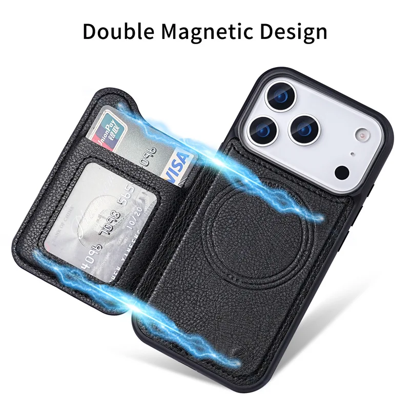 Custodia per telefono in pelle - Leather Wallet Card Holder Phone Cover recensione e prezzo