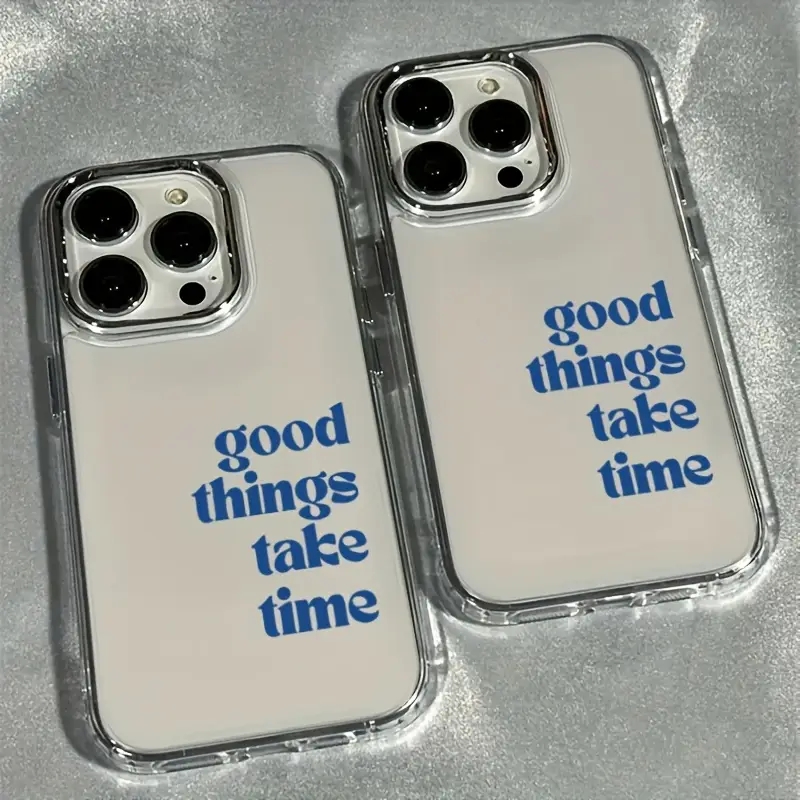 Good Things Take Time Custodia - Clear Shockproof Bumper Case recensione e prezzo