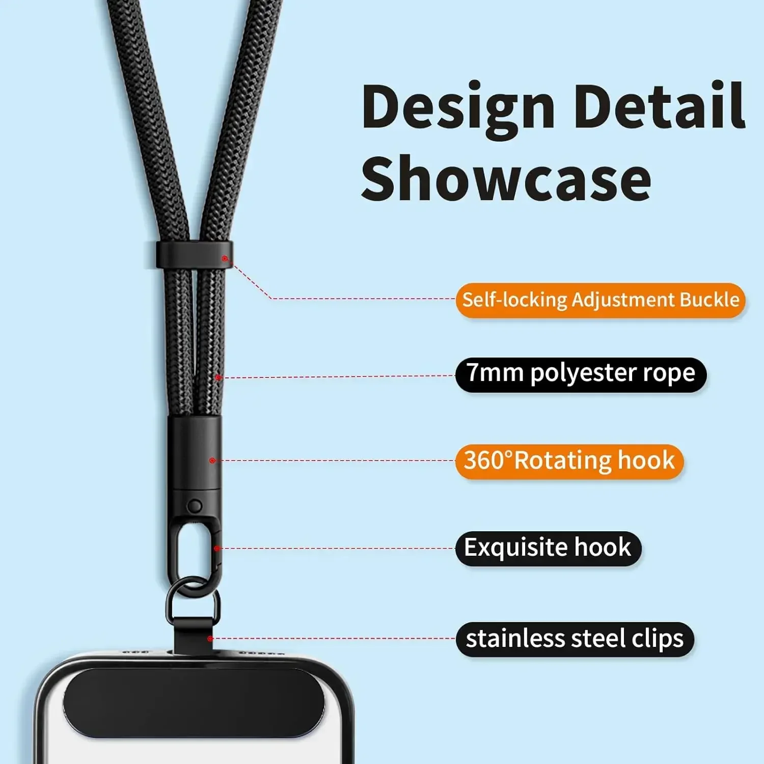 Cordino universale per telefon - Crossbody Lanyard Neck Strap Case recensione e prezzo