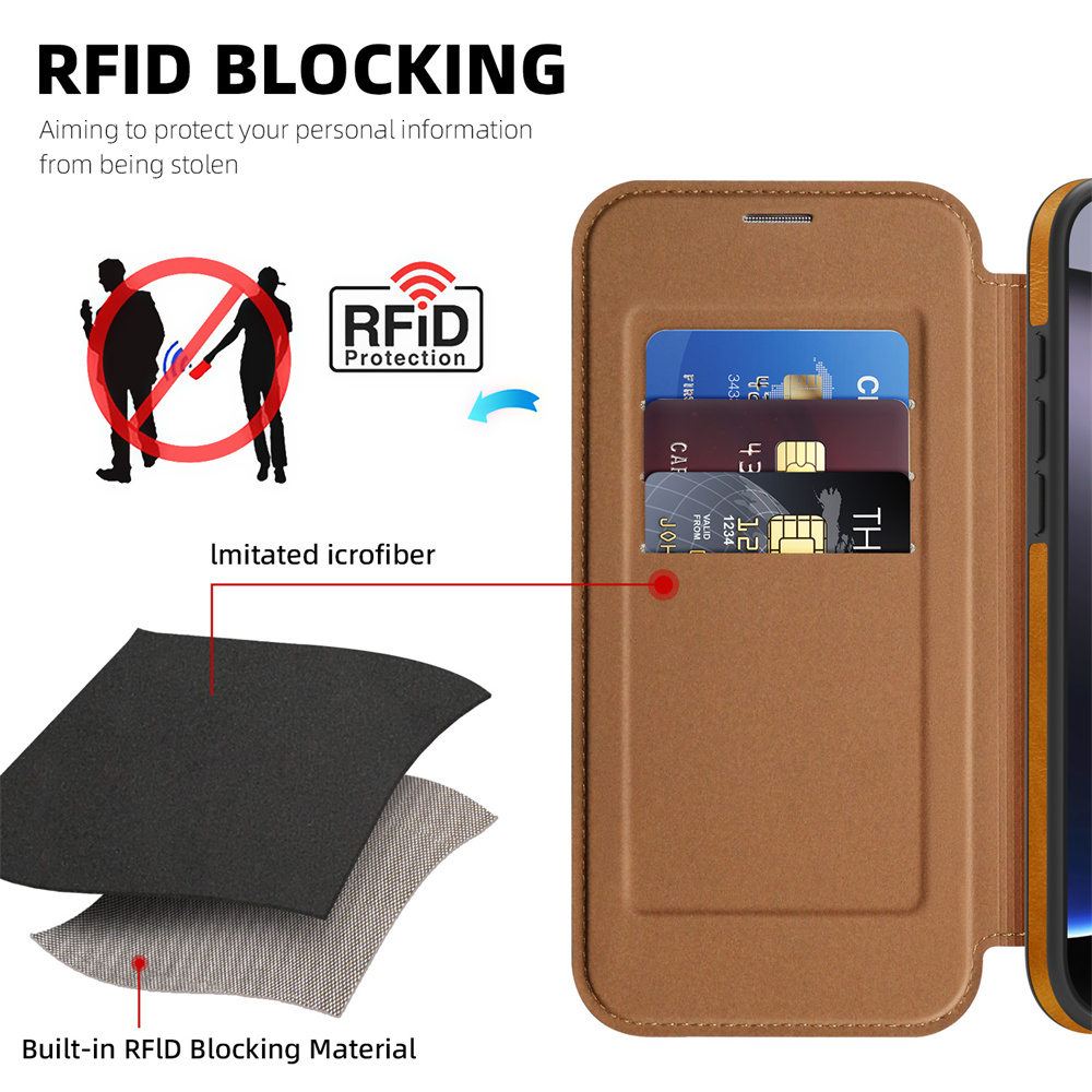 Custodia per telefono in pelle - Leather Wallet Card Holder Phone Cover recensione e prezzo