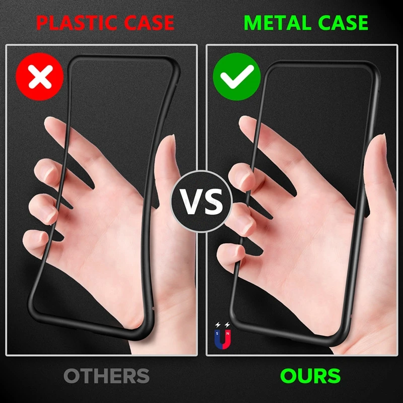 Custodia in metallo con vetro  - Anti Spy Privacy Glass Case recensione e prezzo
