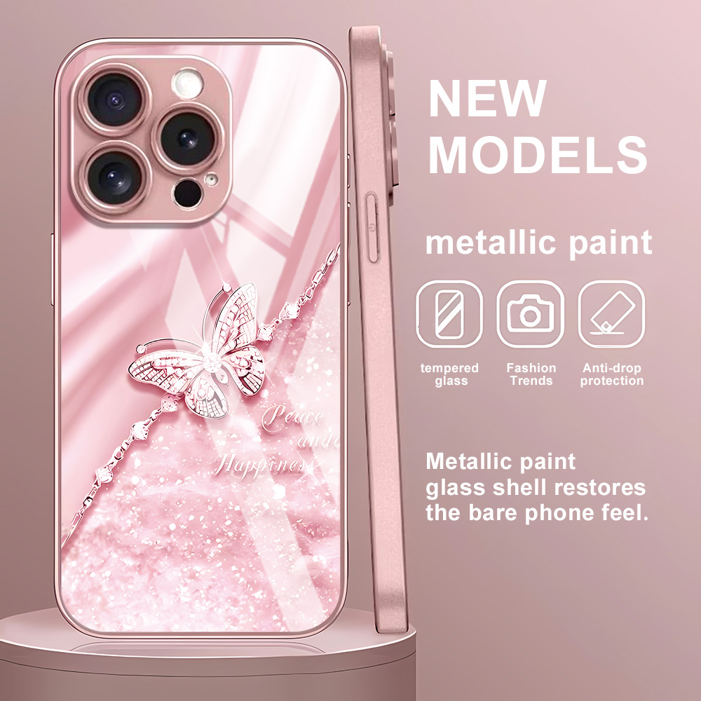 Pink Butterfly Tempered Glass  - Screen Protectors recensione e prezzo
